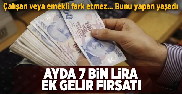 Deneyimli çalışana 7 bin lira ek kazanç!
