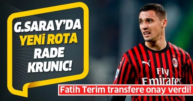 Galatasaray’da yeni rota Krunic! Fatih Terim transfere onay verdi...