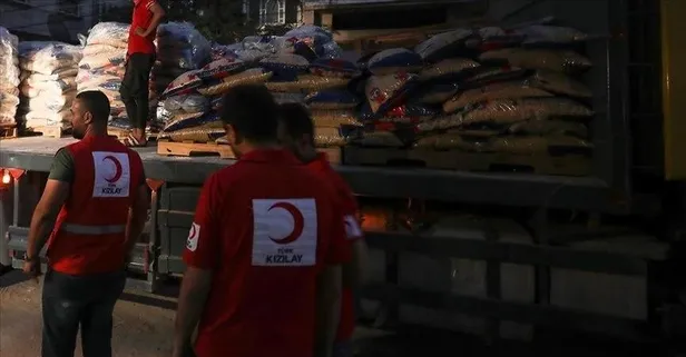 Türkiye, katil İsrail'in saldırıları altındaki Gazze Şeridi'ne en çok yardım ulaştıran ülke