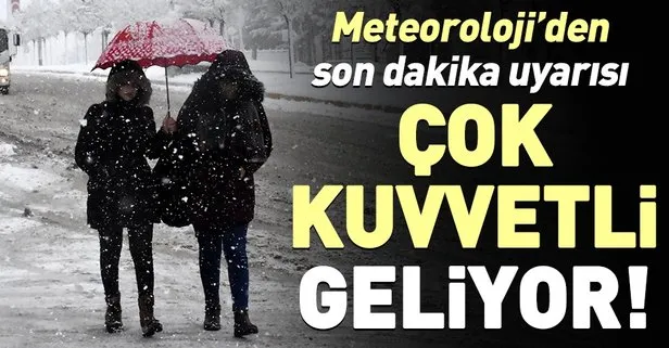 Meteoroloji’den son dakika hava durumu uyarısı: İstanbul’a kar geliyor! İşte yurt genelinde hava durumu bilgileri...