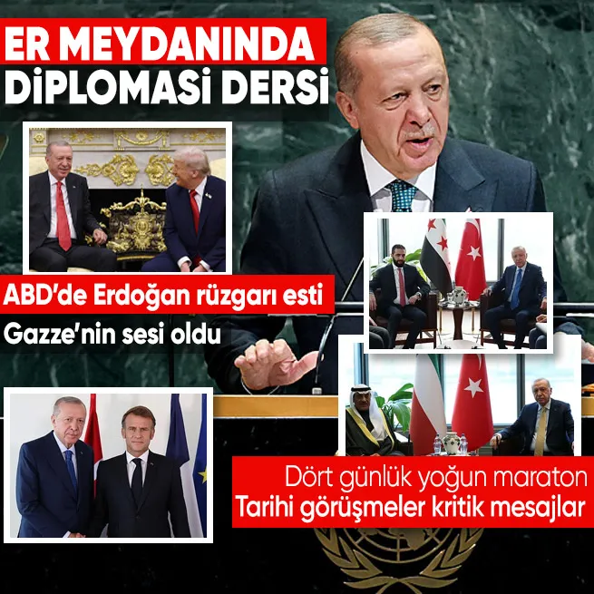 New York’ta tarihi temaslar: Başkan Erdoğan’ın yoğun diplomasi trafiği hafızalara kazındı