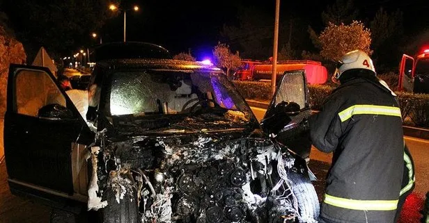 SON DAKİKA: Eski milletvekili Süleyman Bölünmez canını zor kurtardı! Aracı alev alev yandı