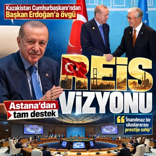 Kazakistan Cumhurbaşkanı Kasım Cömert Tokayevden Başkan Erdoğana övgü dolu sözler: Türkiyenin küresel gücünü anlattı