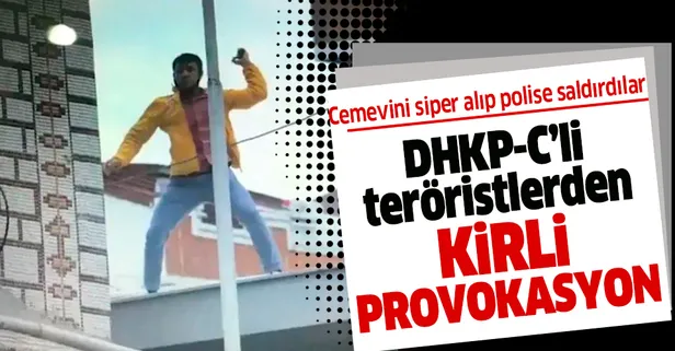 DHKP-C'li teröristlerden kirli provokasyon! Gazi Cemevi’ni siper alıp polise saldırdılar
