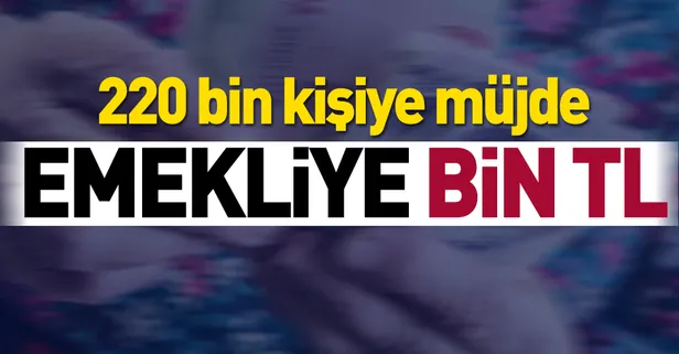 Emekliye bin TL
