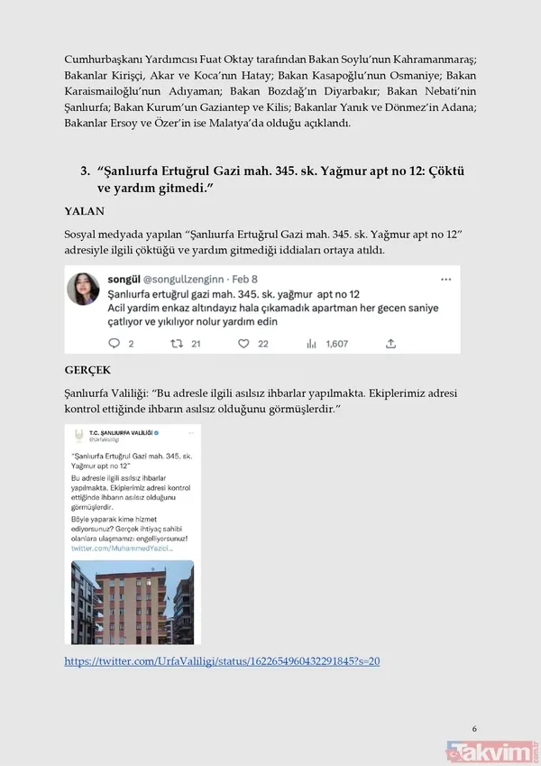 Felaket tellalları! Sosyal medyada paylaşılan yalanlar ve gerçekler - 13