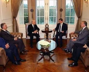 Başbakan Davutoğlu ile MHP lideri Bahçeli görüştü
