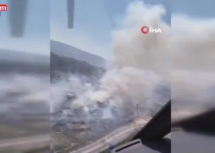 Muğla’nın Yatağan ilçesinde orman yangını