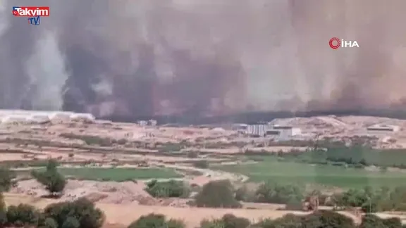 Çanakkale Ezine yangın!
