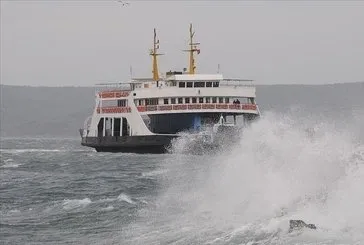 Gökçeada’da feribot seferi iptali
