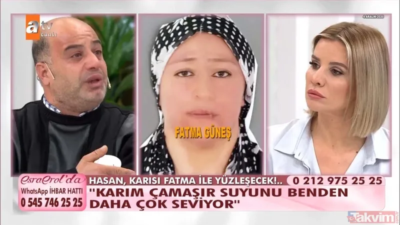 Geri döndüğüm sürece, çantaya bile gideceğim! Hasan Güneş, Esra Erol'un programında eşi için gözyaşı döktü