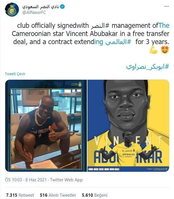 Son dakika: Beşiktaş ile anlaşamayan Vincent Aboubakar, Al Nassr'a transfer oldu!-2