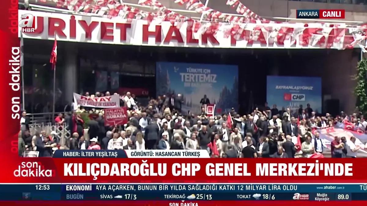 Kemal Kılıçdaroğlu CHP Genel Merkezi'nde