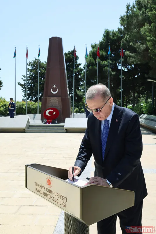 Başkan Recep Tayyip Erdoğan'dan Gardaş Azerbaycan'a ziyaret! Heyette Sinan Oğan da yer aldı - 4