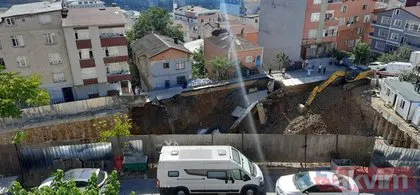 Sarıyer’de inşaat alanı ve yol çöktü! Mahalleli ’deprem oldu’ zannetti! AK Partili meclis üyeleri 1 yıl önce önerge vermiş