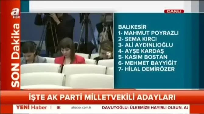 Beşir Atalay aday listesinin açıklanmasının ardından açıklama yaptı