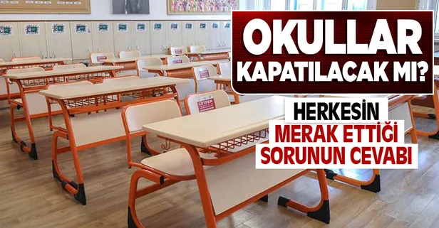 SON DAKİKA: Okullar kapatılacak mı? Milli Eğitim Bakanı Mahmut Özer'den flaş açıklama