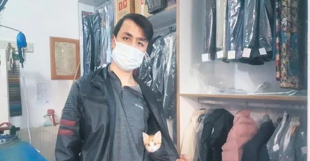 Tokatlı 14’lü sokakta tanıştığı kediyi tedavi ettirmek için dürümcüde işe girdi
