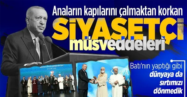 Başkan Erdoğan’dan Kılıçdaroğlu’na: İttifak ortaklarından ürktüğü için anaların kapısını çalmaktan korkan siyasetçi müsveddeleri...