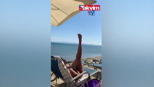 Hülya Avşar güneşlenirken esneme yaptı! Sosyal medya o hallerini konuştu