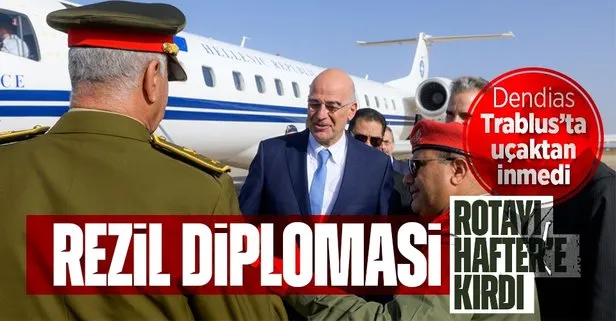 Libya’dan Yunanistan Dışişleri Bakanı Nikos Dendias’tan tepki! Uçaktan inmedi