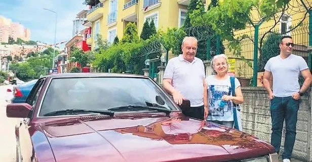 Yer: Edirne... 21 yıldır otoparkta yatan arabayı babası için fabrikadan yeni çıkmış gibi yeniletti