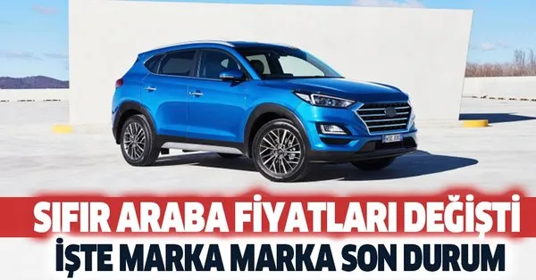 Mercek Altina Alindi Kasim Ayi En Ucuz Sifir Araba Fiyatlari Degisiyor Dacia Fiat Hyundai Ford Fiyat Listesi Takvim