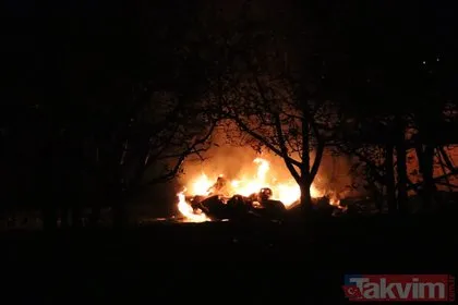 Yer: Niğde... Evin bahçesinde park halindeki karavan patlayarak yandı!