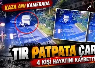 Düzce Akçakoca’da 4 kişinin öldüğü kaza anına dair görüntüler ortaya çıktı