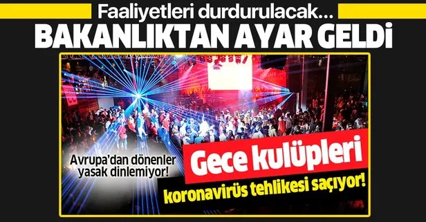 Eğlence mekanlarına koronavirüs ayarı