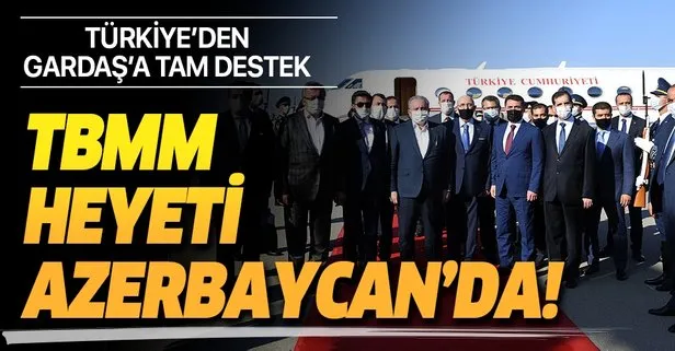 TBMM Başkanı Şentop, beraberindeki milletvekilleriyle Azerbaycan’a gitti