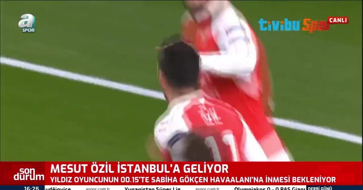 Mesut Özil Fenerbahçe için İstanbul'a geliyor! İşte geliş saati