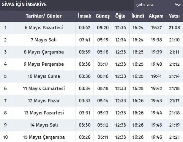 sivas iftar sahur ve imsak vakti sivas iftar saati ne zaman iste 2019 ramazan imsakiyesi takvim sivas iftar sahur ve imsak vakti sivas iftar saati ne zaman iste 2019 ramazan imsakiyesi takvim