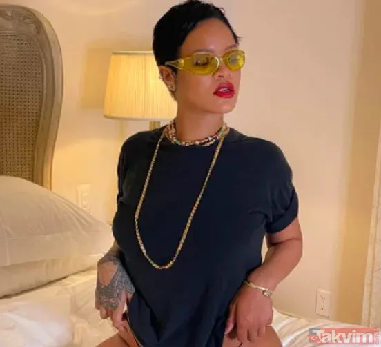 Rihanna hamile kaldığından beri giyinmiyor bu ne hal! Oscar'a tepeden tırnağa transparan! Açtıkça açıyor - 11