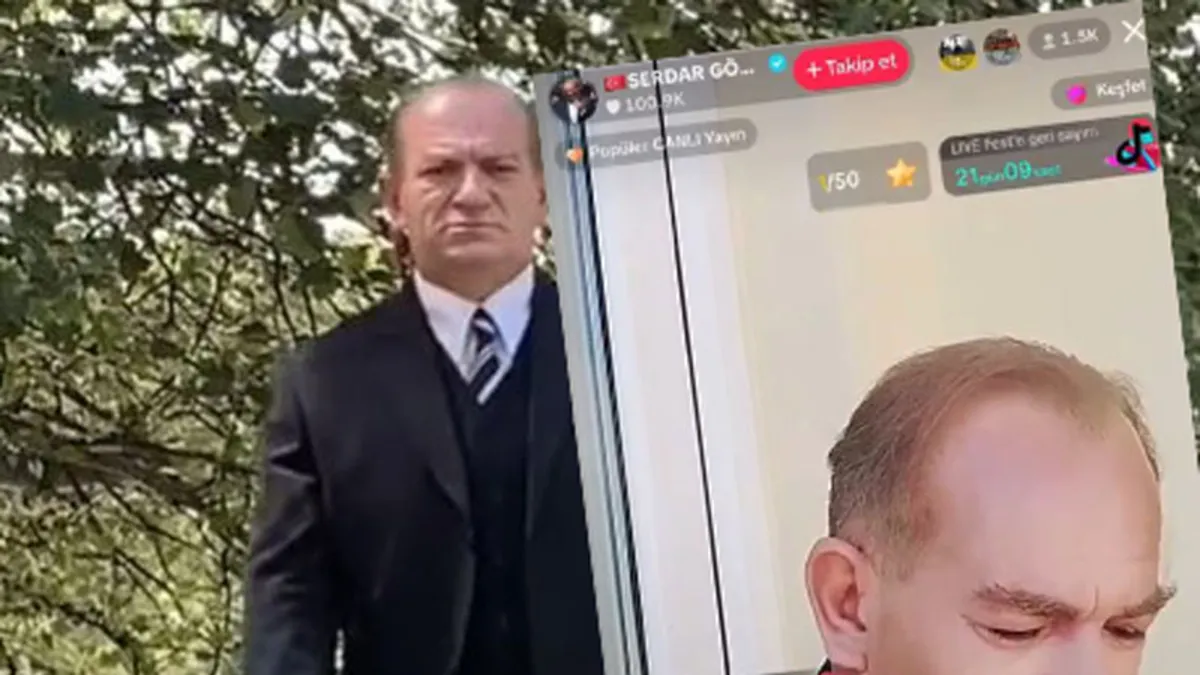 Atatürk’e benzeyen adamın 29 Ekim vurgunu! Serdar Görel TikTok yayını açtı para topladı