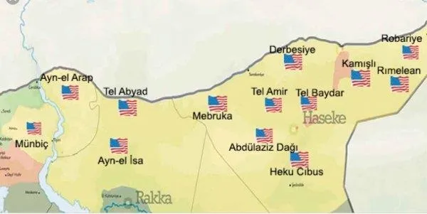 Terör kamplarını Amerika bayrakları süslüyor-1