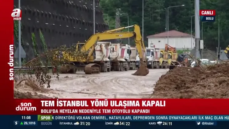 Bolu Dağı’nda heyelan! İşte son durum