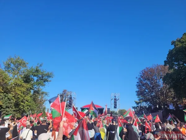 Takvim.com.tr, Ayasofya'da! Binlerce kişi Filistin için meydanlara akın etti | İşte o anlar... - 6