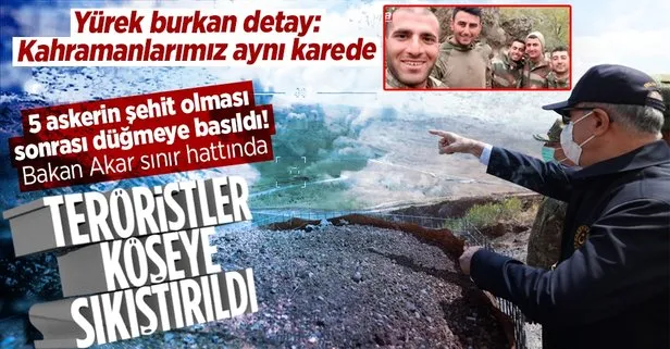 Bakan Akar komutanlarla sınır hattına gitti