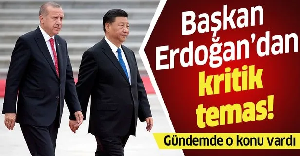 Son dakika: Başkan Erdoğan, Çin Devlet Başkanı Şi Cinping ile görüştü