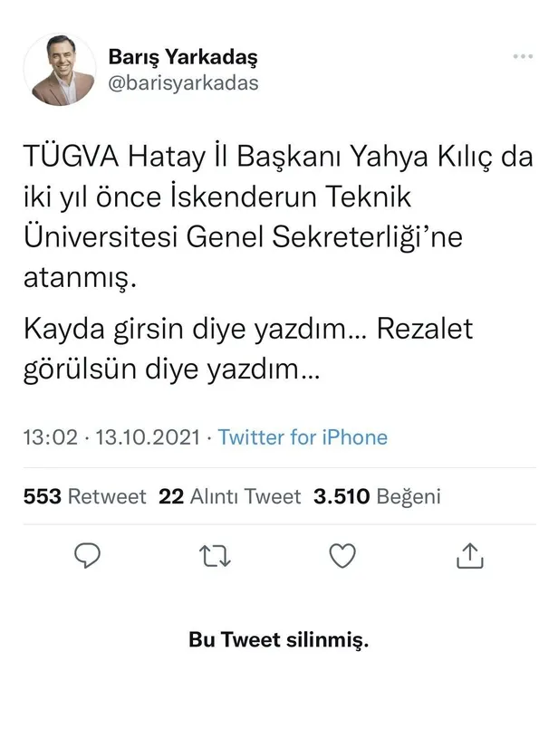 tugvayi-hedef-alan-chpli-baris-yarkadasin-iftirasi-elinde-patladi-gercekler-ortaya-cikinca-paylasimini-sildi-1634138366150.jpeg TÜGVA'yı hedef alan CHP'li Barış Yarkadaş'ın iftirası elinde patladı! Gerçekler ortaya çıkınca paylaşımını sildi...-4