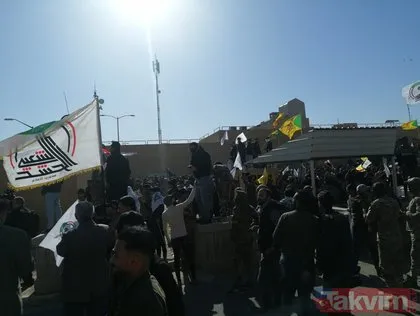Son dakika haberi: Iraklı protestocular ABD’nin Bağdat Büyükelçiliği binasına girdi