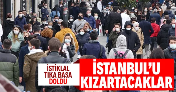İstanbul'da istiklal Caddesi yoğun kalabalık sebebiyle belirli sürelerde kapatıldı!