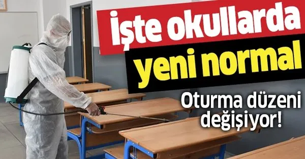 iste okullarda yeni normal oturma