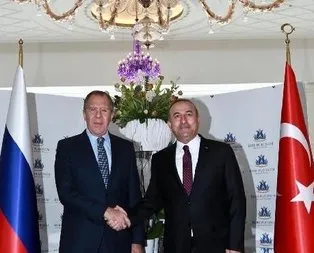 Çavuşoğlu ve Lavrov’dan Suriye görüşmesi