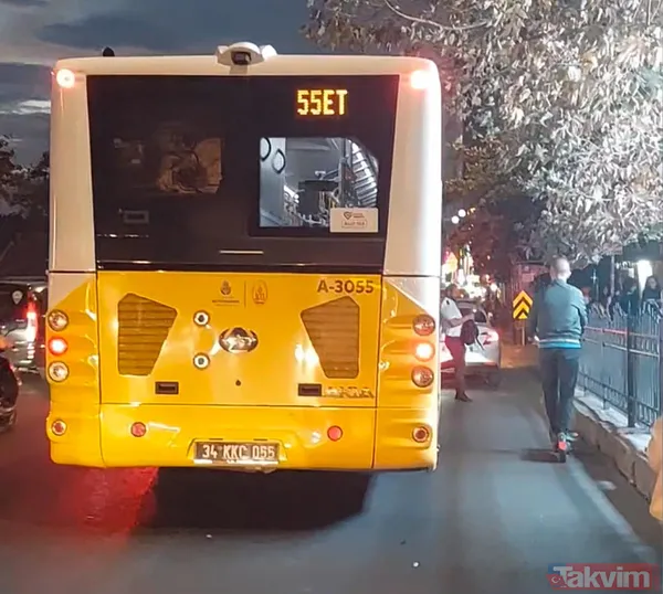 Beşiktaş'ta İETT şoförü yolcuya sinirlenip indi: Polis iknaya çalıştı - 6
