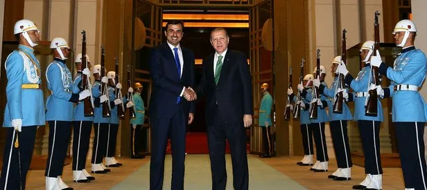 Cumhurbaşkanı Erdoğan, Katar Emiri ile bir araya geldi!