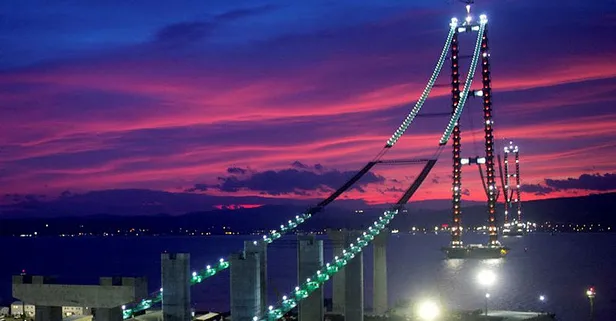 Tamamlandığında dünyanın en büyüğü olacak! 1915 Çanakkale Köprüsü'nde çalışmalar tam gaz devam! Dünyanın etrafını 4 kez dolaşabilecek