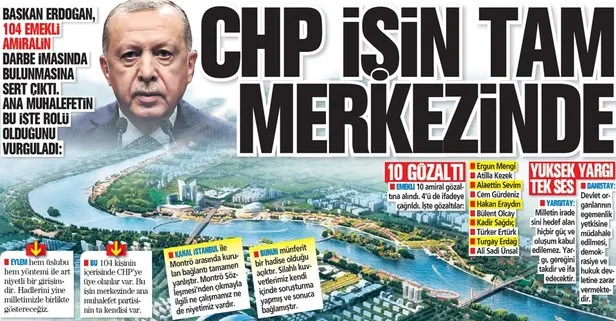 Başkan Recep Tayyip Erdoğan’dan 104 emekli amiralin skandal bildirisine sert tepki