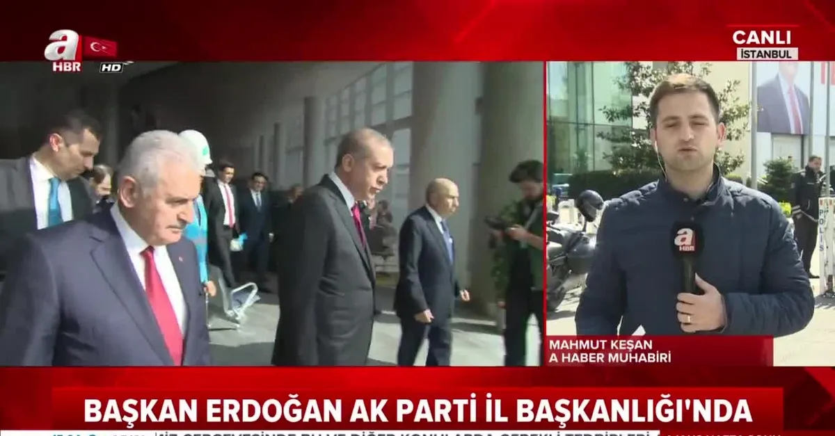 Başkan Erdoğan AK Parti İl Başkanlığı'nda